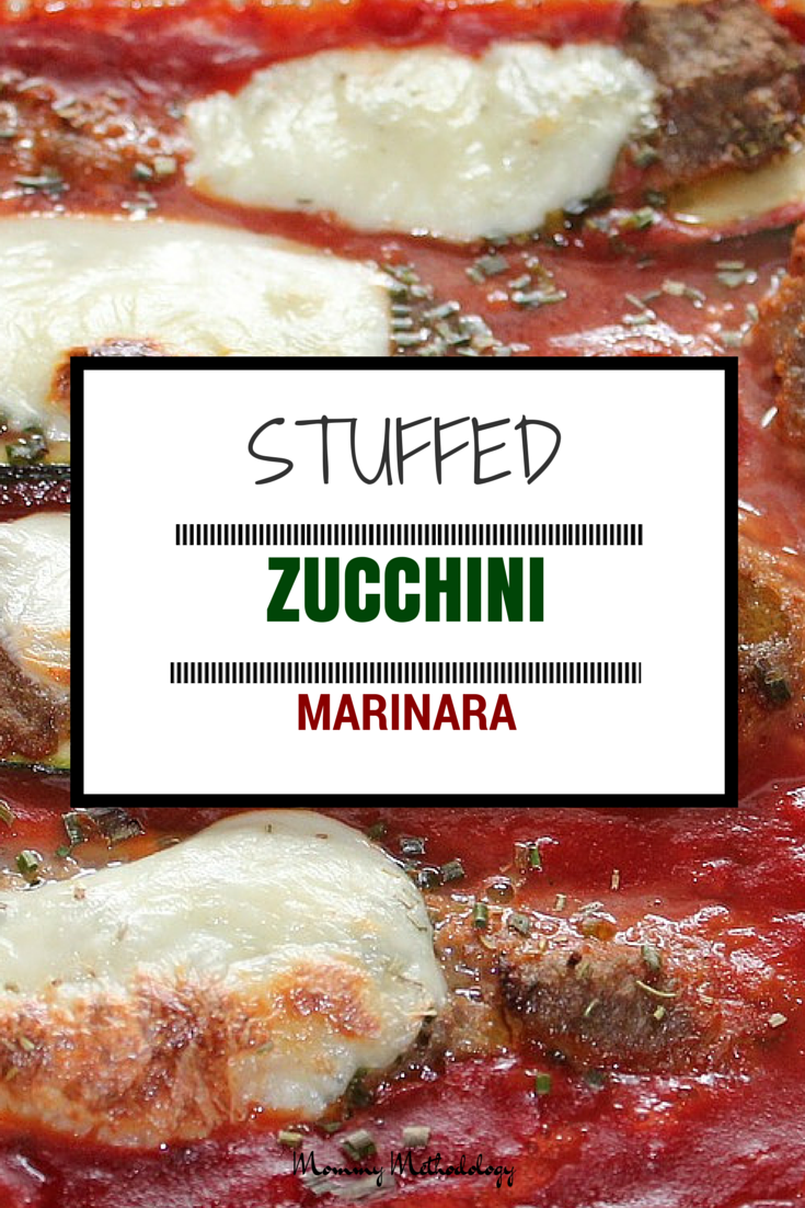 Stuffed Zucchini Marinara - Looking for a healthy gluten-free Italian meal that will get your kids to eat their veggies? You need look no further than this Stuffed Zucchini Marinara!
