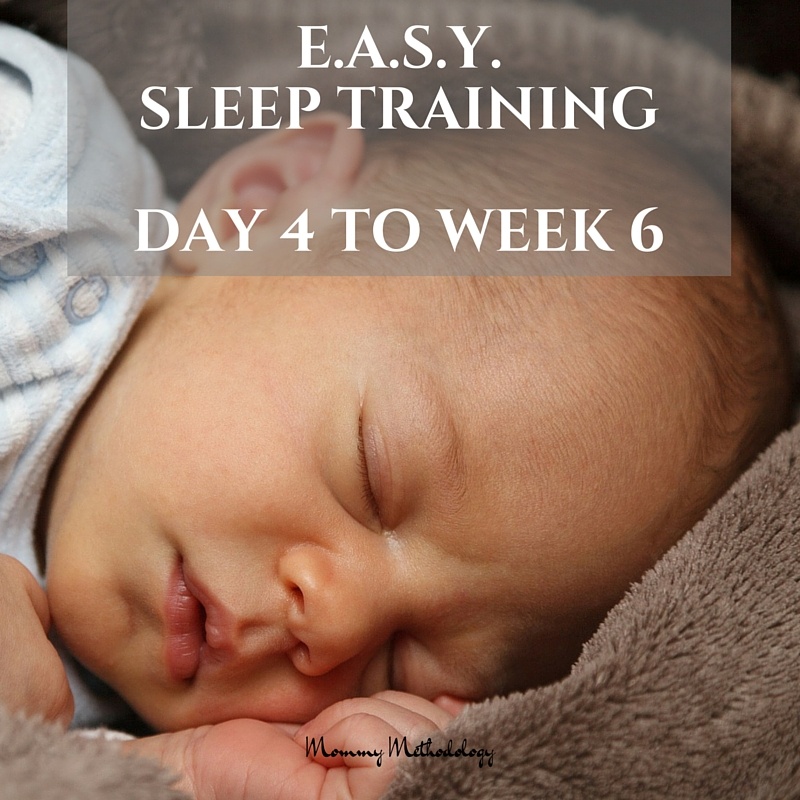 EASY Day 4 to Week 6 - Do you want a routine that produces a contented baby & happier mom? Learn about E.A.S.Y. sleep training & tailored routines for newborns - get a FREE chart!